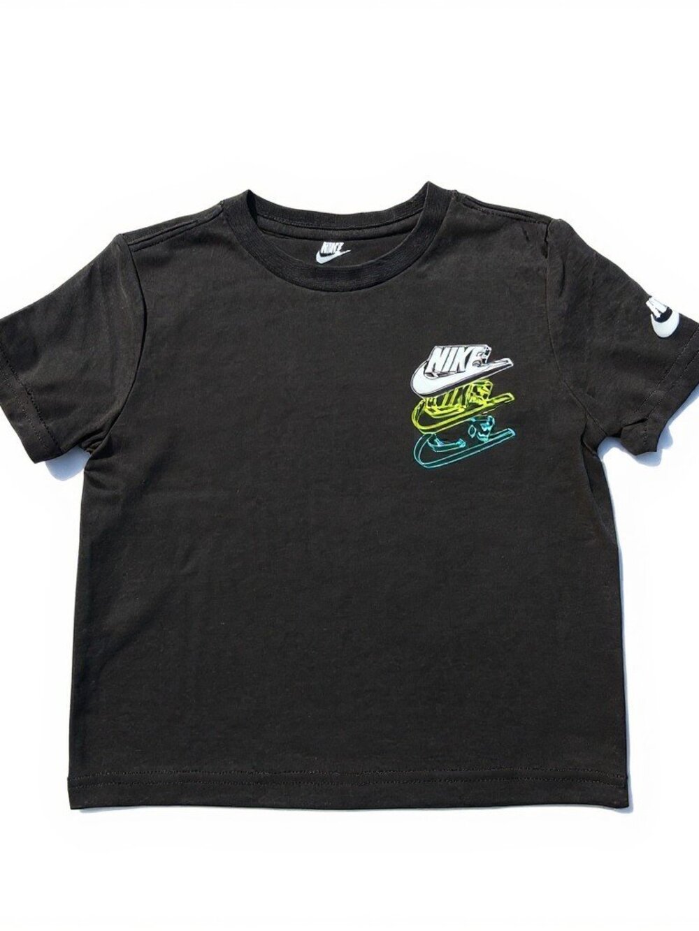 NWT Nike Toddler Black Graphic Tee Shirt Size 3T